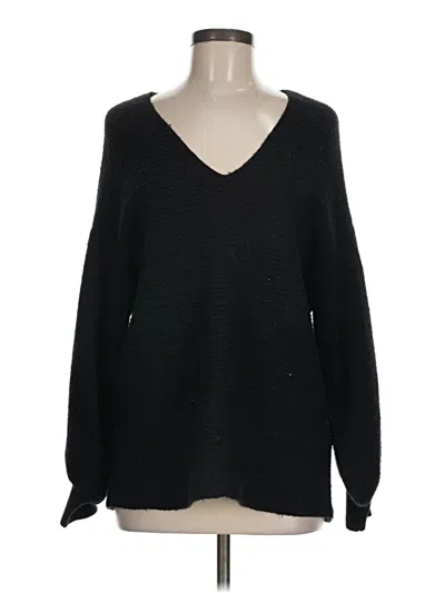 Pre-owned 1.state Pullover Sweater In Black