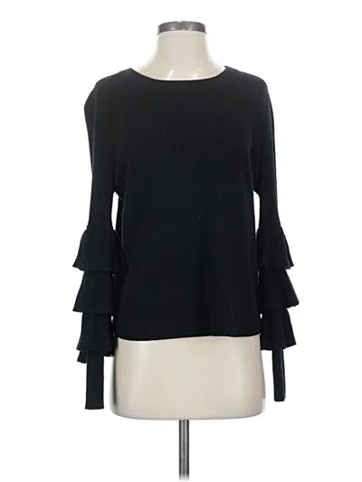 Pre-owned 1.state Pullover Sweater In Black