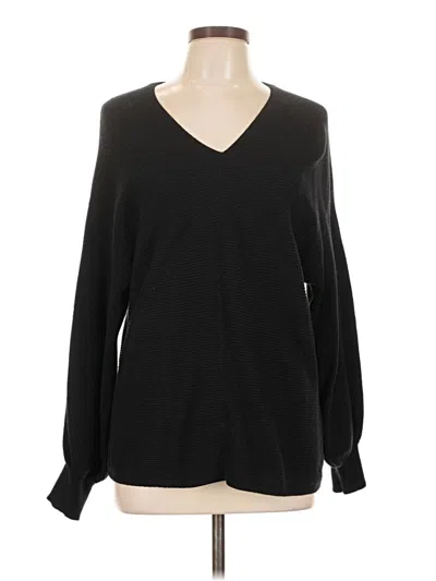 Pre-owned 1.state Pullover Sweater In Black