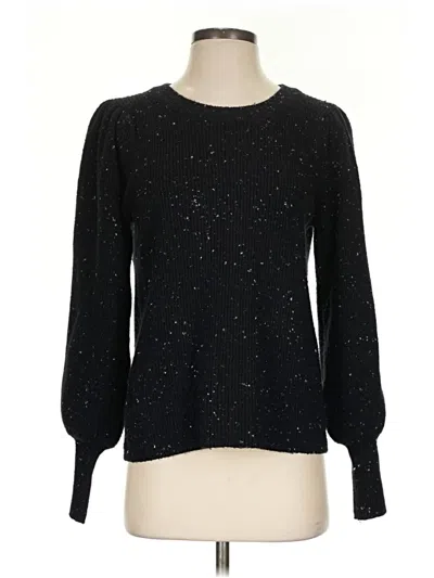 Pre-owned 1.state Pullover Sweater In Black