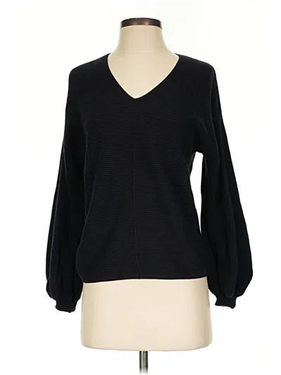 Pre-owned 1.state Pullover Sweater In Black