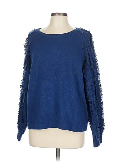 Pre-owned 1.state Pullover Sweater In Blue