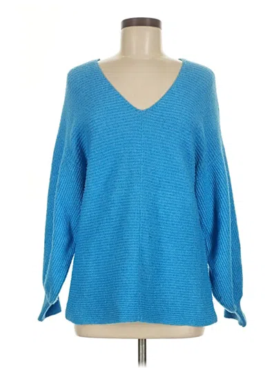 Pre-owned 1.state Pullover Sweater In Blue