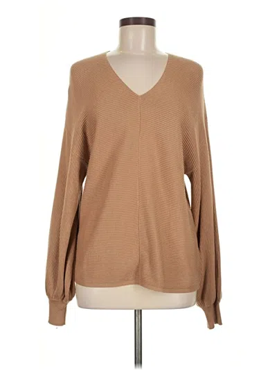 Pre-owned 1.state Pullover Sweater In Brown