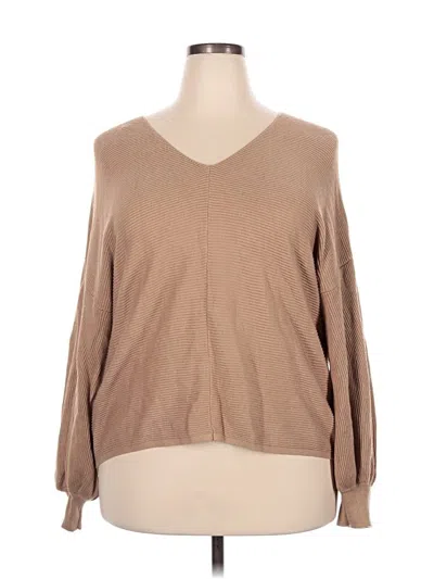 Pre-owned 1.state Pullover Sweater In Brown