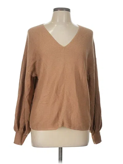 Pre-owned 1.state Pullover Sweater In Brown