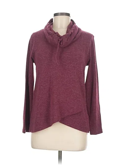 Pre-owned 1.state Pullover Sweater In Burgundy