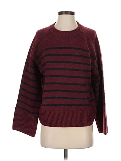 Pre-owned 1.state Pullover Sweater In Burgundy