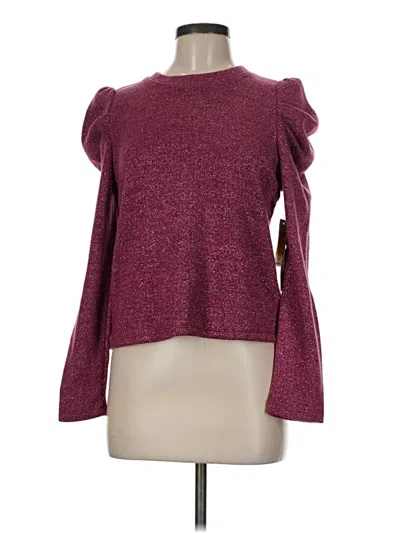 Pre-owned 1.state Pullover Sweater In Burgundy