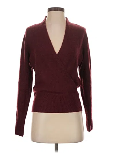 Pre-owned 1.state Pullover Sweater In Burgundy