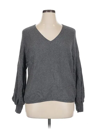 Pre-owned 1.state Pullover Sweater In Gray