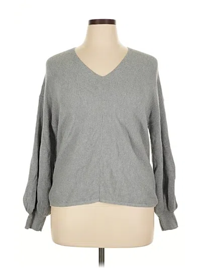 Pre-owned 1.state Pullover Sweater In Gray