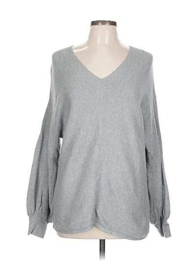 Pre-owned 1.state Pullover Sweater In Gray