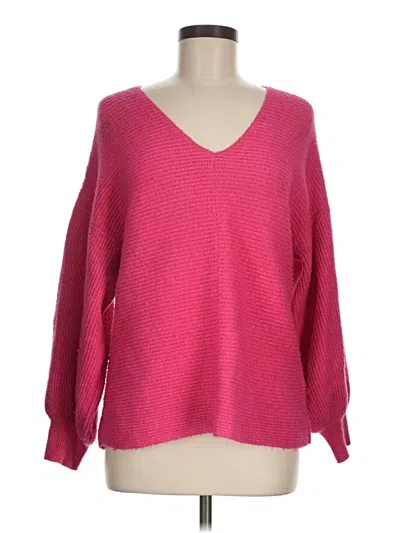 Pre-owned 1.state Pullover Sweater In Pink