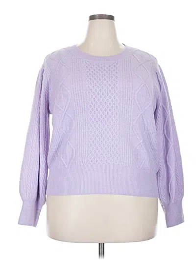 Pre-owned 1.state Pullover Sweater In Purple