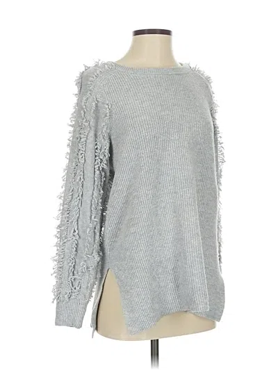 Pre-owned 1.state Pullover Sweater In Silver