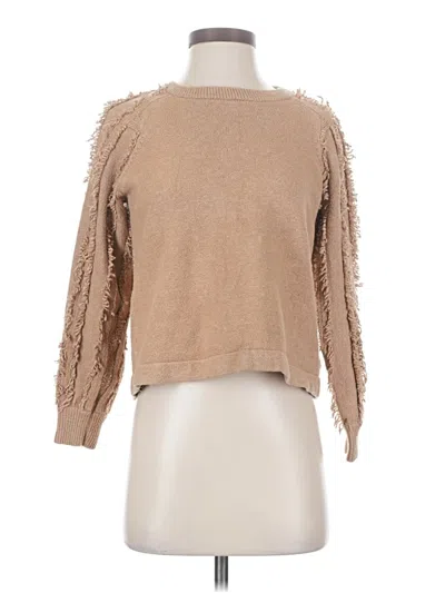 Pre-owned 1.state Pullover Sweater In Tan