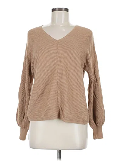 Pre-owned 1.state Pullover Sweater In Tan