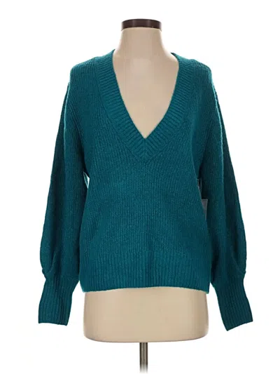 Pre-owned 1.state Pullover Sweater In Teal