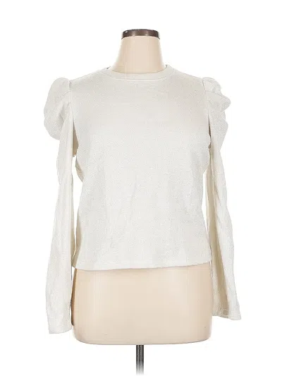 Pre-owned 1.state Pullover Sweater In White