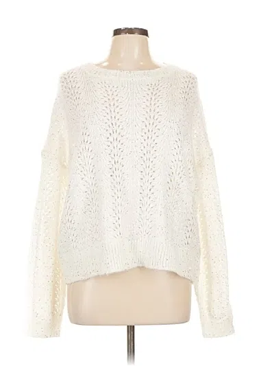 Pre-owned 1.state Pullover Sweater In White