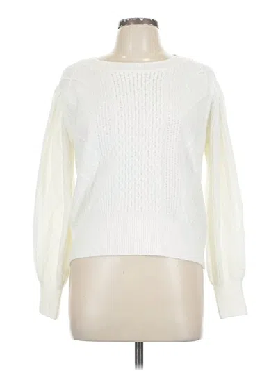 Pre-owned 1.state Pullover Sweater In White