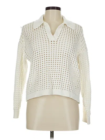 Pre-owned 1.state Pullover Sweater In White