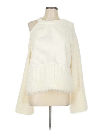 Pre-owned 1.state Pullover Sweater In White