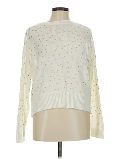 Pre-owned 1.state Pullover Sweater In White