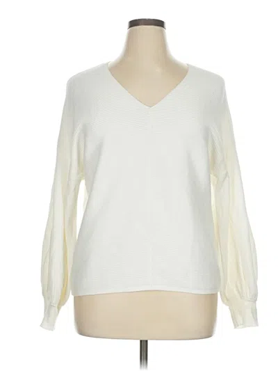 Pre-owned 1.state Pullover Sweater In White