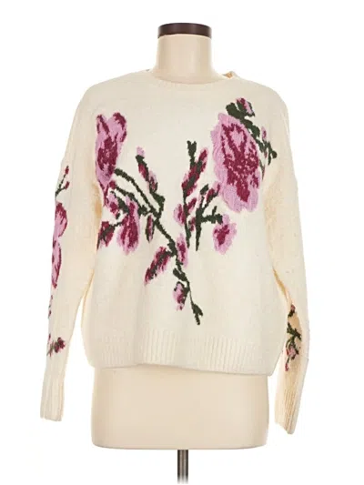 Pre-owned 1.state Pullover Sweater In White