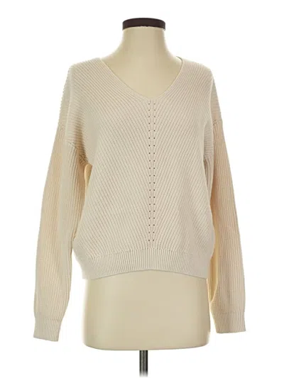 Pre-owned 1.state Pullover Sweater In White