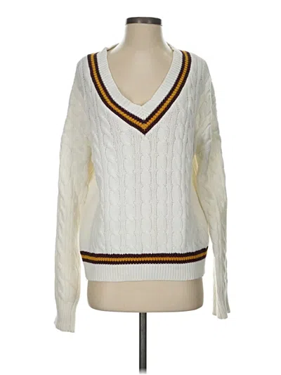 Pre-owned 1.state Pullover Sweater In White