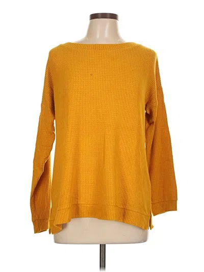 Pre-owned 1.state Pullover Sweater In Yellow