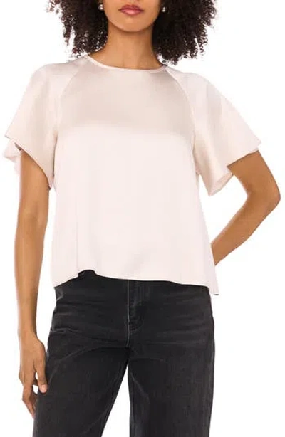 1.STATE 1.STATE RAGLAN SHORT SLEEVE SATIN TOP