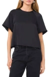 1.state Flutter Sleeve Satin Top