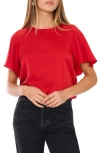 1.state Raglan Sleeve Top In Burgundy