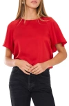 1.state Raglan Sleeve Top In Deep Rouge