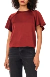 1.state Raglan Sleeve Top In Red