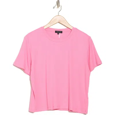 1.state Rib Jersey Boxy Crop T-shirt In Pink