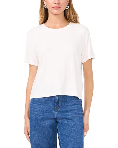 1.state Rib Jersey Crop Boxy Tee In New Ivory