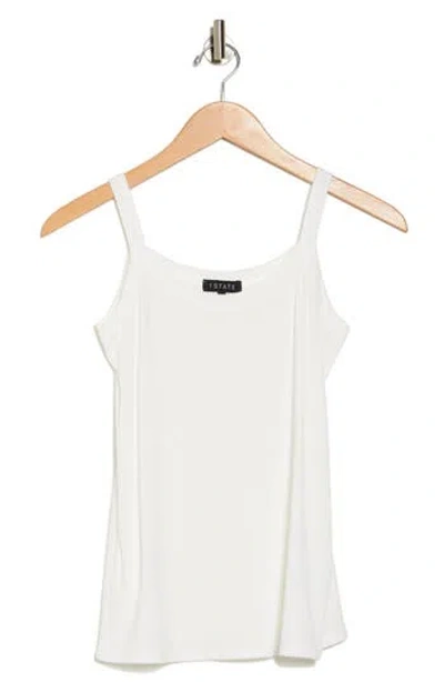 1.state Rib Jersey Scoop Neck Tank In New Ivory