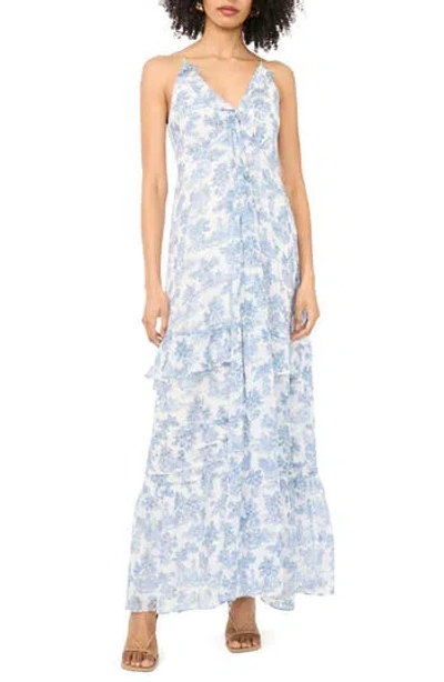 1.state Ruffle Maxi Dress In Blue