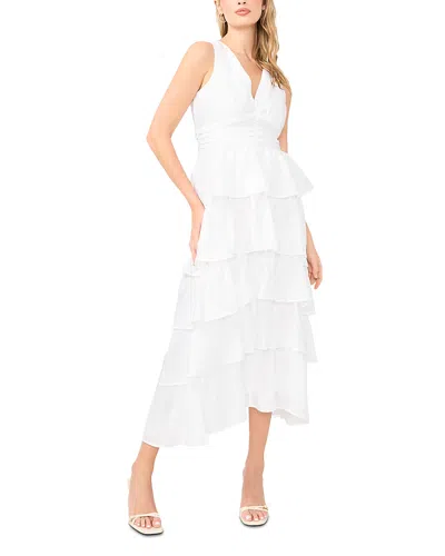 1.state Ruffle Maxi Dress In White