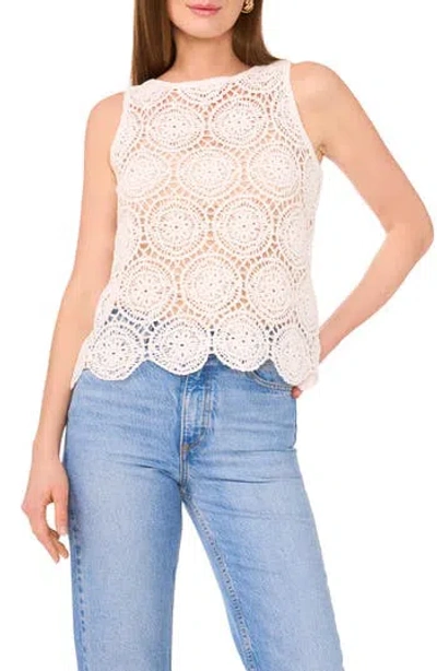1.state Scalloped Crochet Tank
