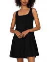 1.state Sleeveless Full Circle Minidress In Rich Black