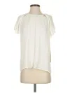 1.state Short Sleeve Blouse In Neutral