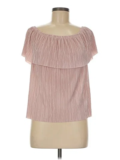 Pre-owned 1.state Short Sleeve Blouse In Pink