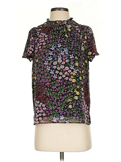 Pre-owned 1.state Short Sleeve Blouse In Purple