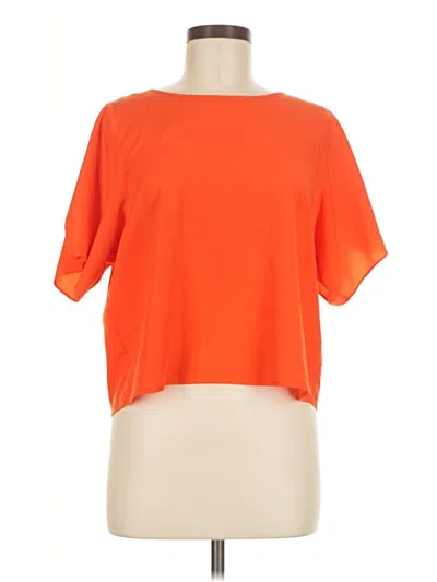 Pre-owned 1.state Short Sleeve Top Orange Boatneck Tops